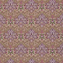 Tissu William Morris - Artichoke Embroidery - rf: 234543 Aubergine/Gold