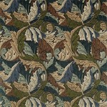 Tissu William Morris - Acanthus Velvet - rf: 226401 Slate blue/Thyme