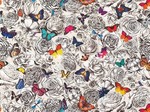 Tissu Osborne &amp; Little - Butterfly Garden - rf: F6565.01 Multicolore