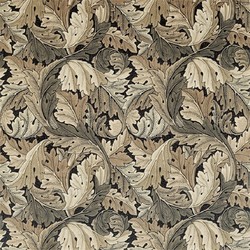 Tissu William Morris - Acanthus Velvet - rf: 226399 Charcoal/Grey