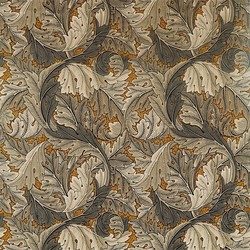 Tissu William Morris - Acanthus Velvet - rf: 226400 Mustard/Grey