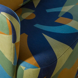 Tissu Pierre Frey - Archipel - rf: F3751.002 Marine ( dtail )