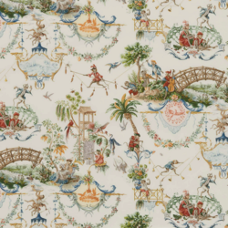 Tissu Le Manach - La Singerie - rf: L4552.001 Original