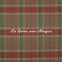 Tissu Colefax & Fowler - Galloway Plaid - rf: F2306.07 Tomato/Sage