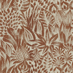 Tissu Casamance - Valarta - rf: 4841.0427 Terre de Sienne