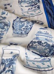 Tissu Pierre Frey - Qinghua - rf: F3806.001 Blue porcelain