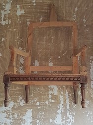 Paire de carcasses de fauteuils anglais