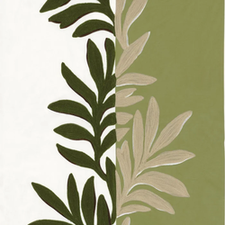 Tissu Casamance - Sophora - rf: 3155.0224 Blanc/Olive