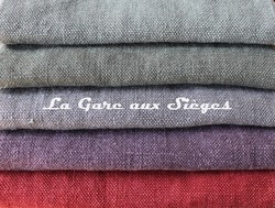Tissu Antoine d'Albiousse - Drap de Flandres - Coloris: Souris-Ardoise-Parme-Amthyste-Cramoisi