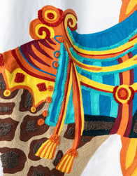 Tissu Pierre Frey - La Girafe du Carrousel - rf: F4071.001 ( dtail )