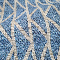 Tissu Jane Churchill - Kasan - rf: J0278.04 Blue ( dtail )