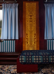 Tissu Mtaphores - Lodge - rf: 71526.004 Myrtille