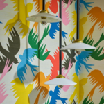 Papier peint Pierre Frey - Birds Traffic - rf: FP207.001 Multicolore