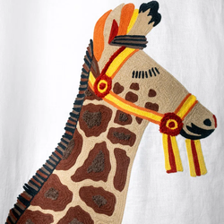 Tissu Pierre Frey - La Girafe du Carrousel - rf: F4071.001 Multicolore
