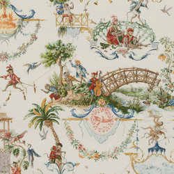 Tissu Le Manach - La Singerie - rf: L4552.001 Original