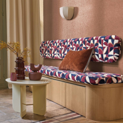 Tissu Casamance - Impatient - rf: 1153.0428 Pourpre/Bleu azurite