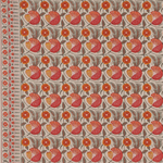 Tissu Le Manach - Indhira - rf: L4164.006 Ambre ( dtail )
