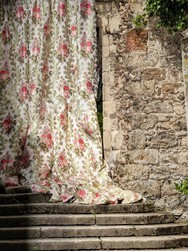 Tissu Tassinari & Chtel - Plumes de Paon - rf: 1515.01 Ecru