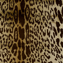 Tissu Nobilis - Velours Lopard - rf: 10497.10 Cigare