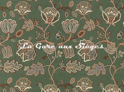 Tissu William Morris - Theodosia Embroidery - rf: 236821 Bottle Green