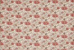 Tissu Braqueni - Mademoiselle Jouanon - rf: B7638.001 Cerise