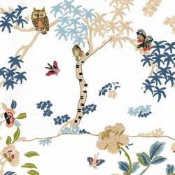 Tissu Rubelli - Tea Cat - rf: 30456.001 Multicolore ( dtail )