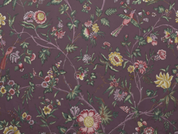 Tissu Le Manach - L'Arbre indien - rf: L4568.004 Prune