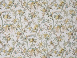 Tissu Braqueni - Oiseaux de Paradis - rf: B7694.001 Aqua
