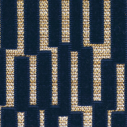 Tissu Misia - La Dame de Fer - rf: M442.910 Bleu Misia