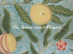 Papier peint Morris & Co - Fruit - rf: 210396 Slate/Thyme ( dtail )