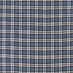 Tissu Sanderson - Fenton Check - rf: 236741 Indigo/Stone
