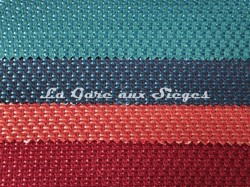 Tissu Lelivre - Natto - Coloris: 11 Emeraude - 12 Ptrole - 13 Corail - 14 Cerise