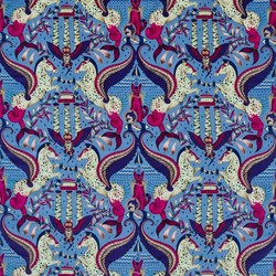 Tissu Clarke & Clarke - Odyssey Mythos Velvet - rf: F1753/02 Periwinkle
