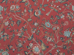 Tissu Le Manach - L'Arbre indien - rf: L4568.003 Groseille