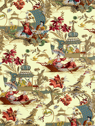 Tissu Edmond Petit - Pillement - rf: 11740.001 Crme