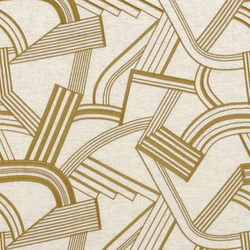 Tissu Camengo - Annes folles - rf: 2778.0338 Ocre