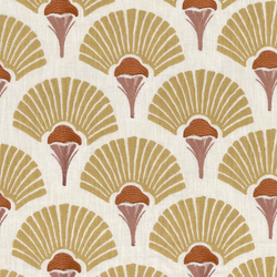 Tissu Casamance - Linefolia - rf: 4785.0235 Jaune vanille