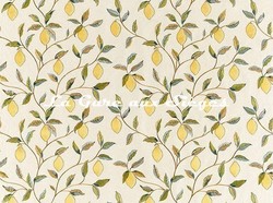 Tissu William Morris - Lemon Tree Embroidery - rf: 236823 Bayleaf/Lemon