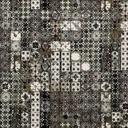 Tissu Jean Paul Gaultier - Azulejos - rf: 3463.02 Brun