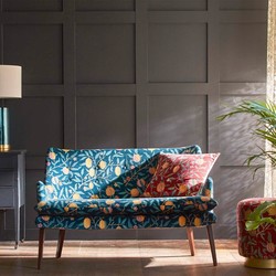 Tissu Morris & Co - Fruit Velvet - rf: 236924 Indigo/Slate