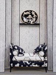 Tissu Pierre Frey - La Dance - rf: F2984.001 Noir & Blanc
