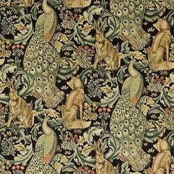 Tissu William Morris - Forest velvet - rf: 222535 Charcoal