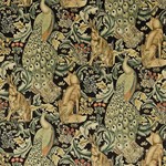 Tissu William Morris - Forest velvet - rf: 222535 Charcoal