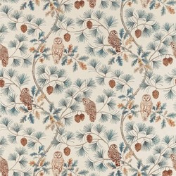 Tissu Sanderson - Owlswick - rf: 226524 Teal