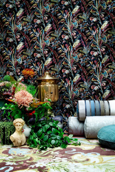 Tissu Braqueni - Jardin d'hiver - rf: B7596.001 Multicolore