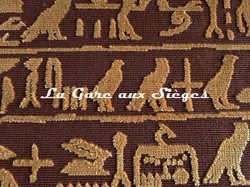 Tissu Pierre Frey - Thbes - rf: F3662.003 Terre ( dtail )