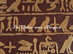 Tissu Pierre Frey - Thbes - rf: F3662.003 Terre ( dtail )