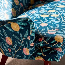 Tissu Morris & Co - Fruit Velvet - rf: 236924 Indigo/Slate