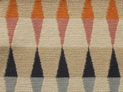 Tissu Harlequin - Ampico - rf: 132093 Tangerine/Sky/Nude ( dtail )