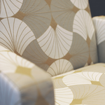 Tissu Lelivre - Flabella - rf: 3282.03 Vert de gris